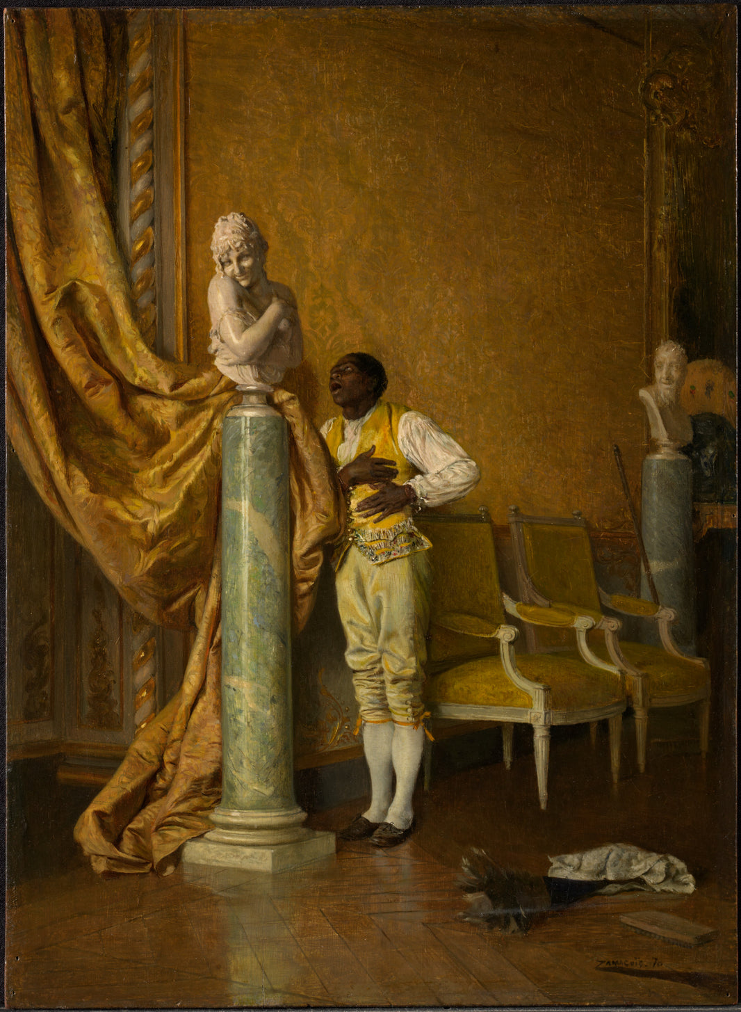 Platonic love by Eduardo Zamacois, hand-painted portrait oil painting reproduction on canvas
