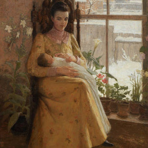 Portrait of Harriet with baby Lawrence James