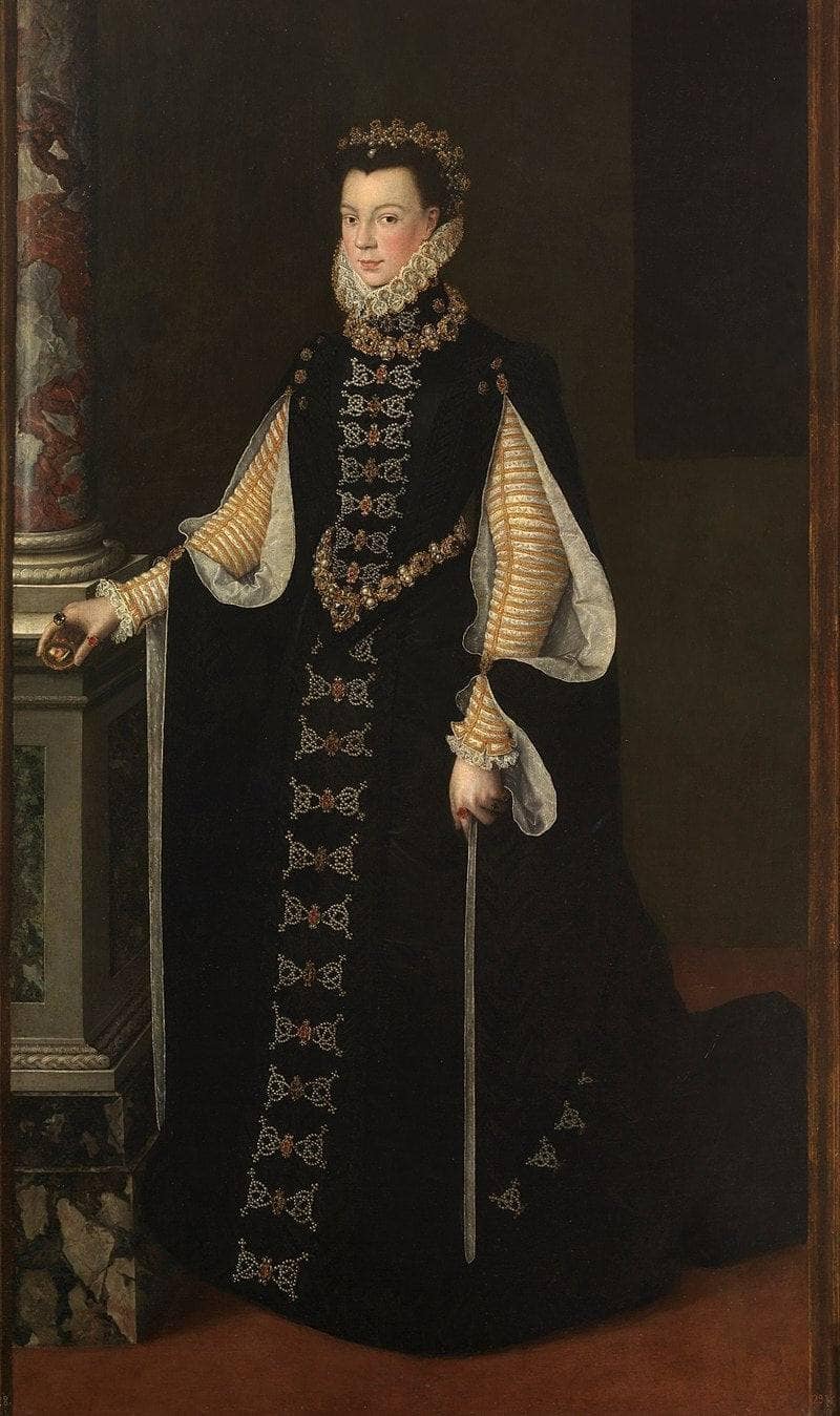 Elisabeth of Valois by Sofonisba Anguissola — hand-painted portrait oil painting reproduction on canvas