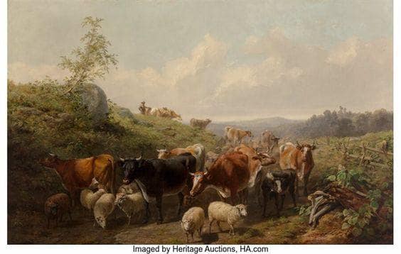 Down the Road, Franklin County, New York by Arthur Fitzwilliam Tait — hand-painted landscape oil painting reproduction on canvas