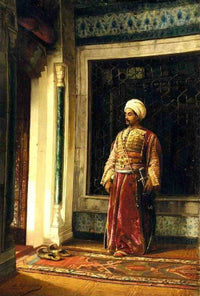 The Turkish Guard by Stanislaw Chlebowski — hand-painted cultural oil painting reproduction on canvas