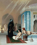 Pool in a Harem by Jean-Leon Gerome — hand-painted cultural oil painting reproduction on canvas