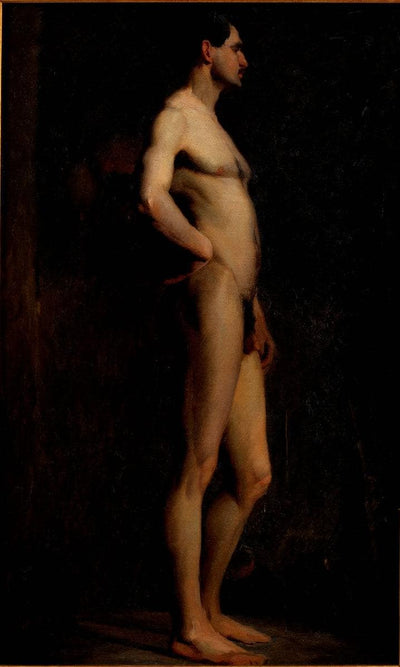 Male Figure Study, Paris in living room