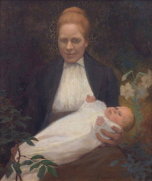 Portrait of Flora Harwood Gibb: the artist's sister - James Taylor Harwood