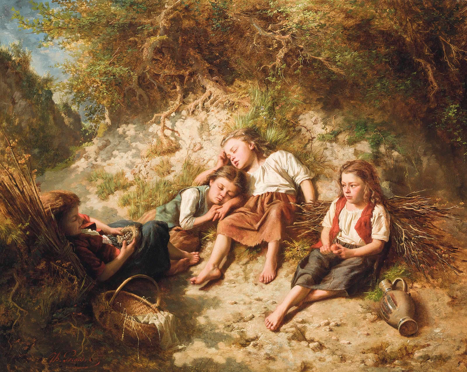 A rest in the woods