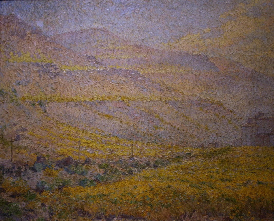 Terraces of Gold by James Taylor Harwood — hand-painted landscape oil painting reproduction on canvas