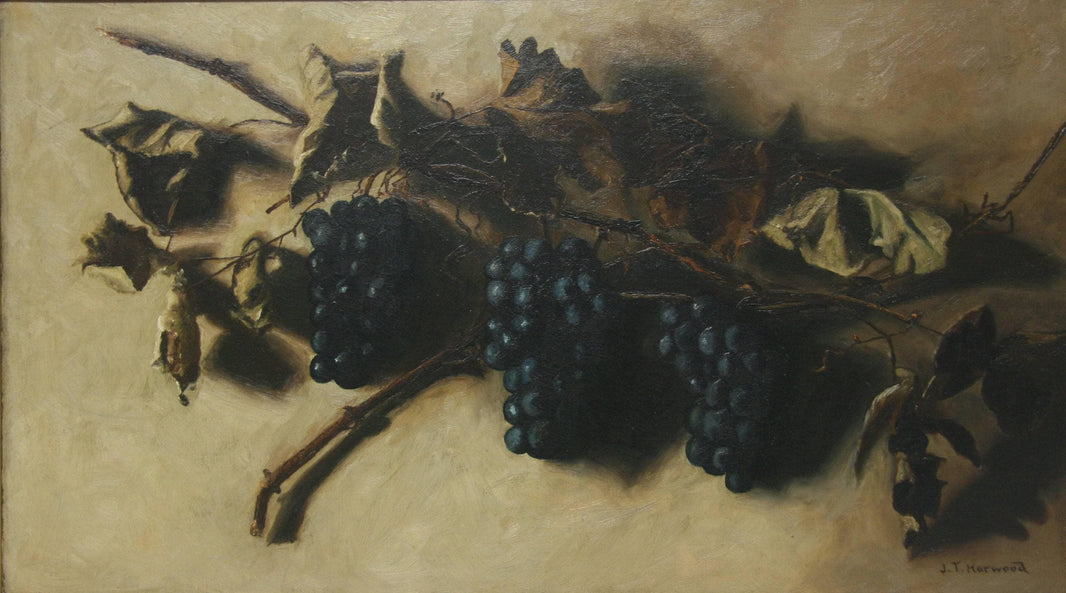 Bunches of Grapes by James Taylor Harwood — hand-painted animal oil painting reproduction on canvas