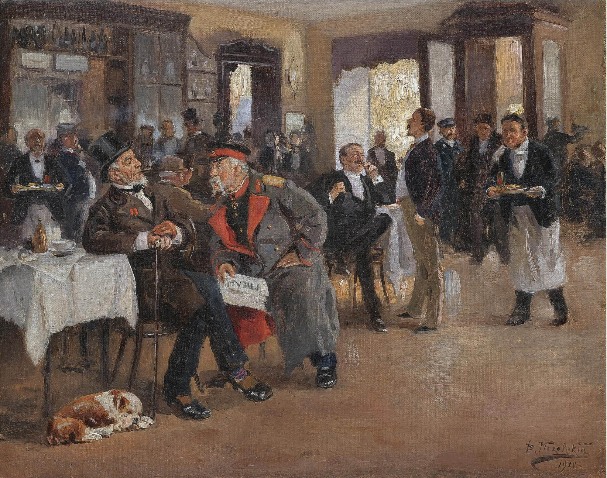 At Dominic's - Vladimir Makovsky