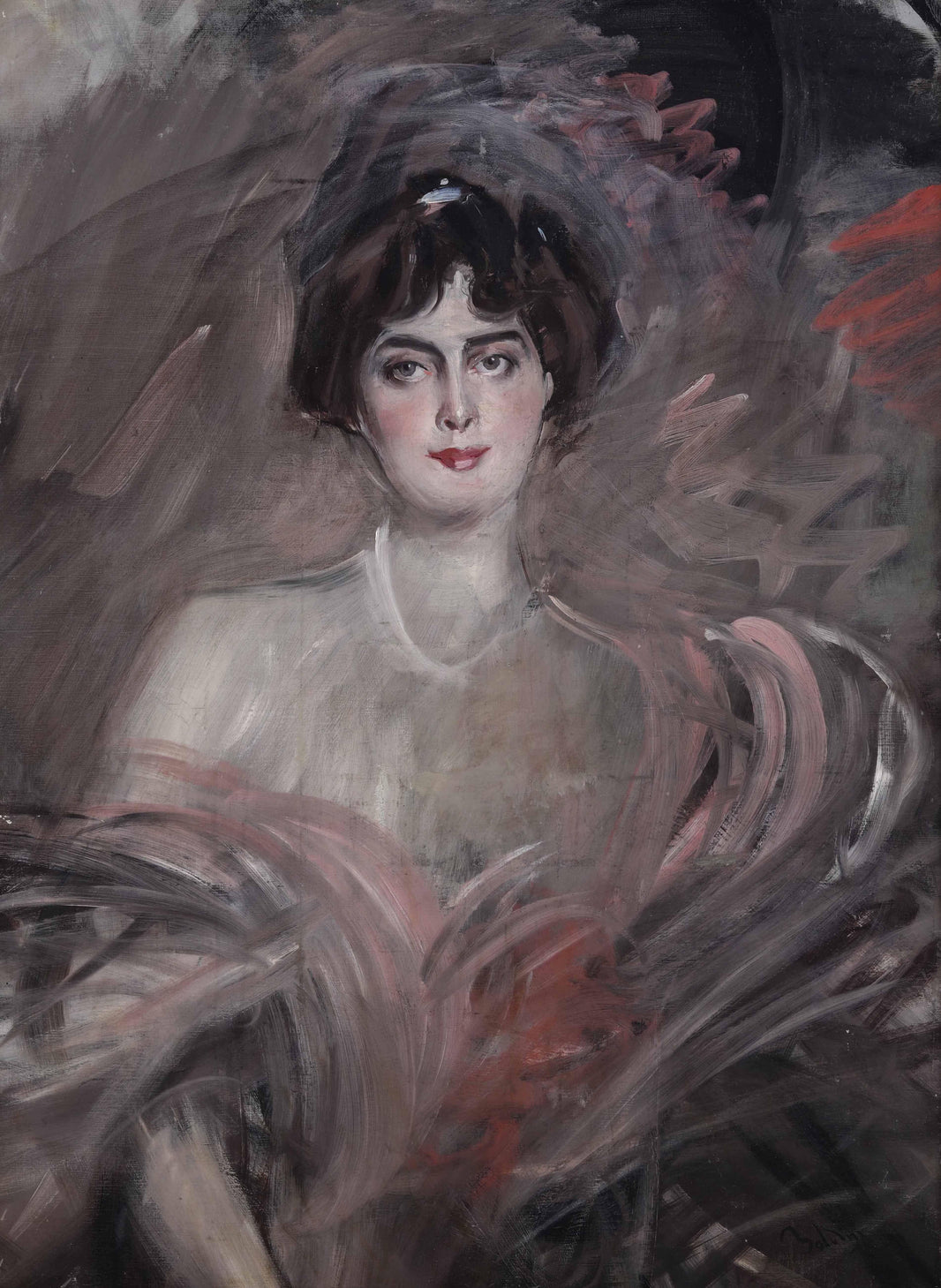 Portrait of Mademoiselle Emilienne Le Roy by Giovanni Boldini — hand-painted portrait oil painting reproduction on canvas