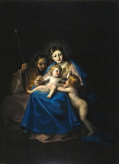 The Holy Family in living room