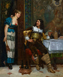 The confidence by Eduardo Zamacois — hand-painted portrait oil painting reproduction on canvas