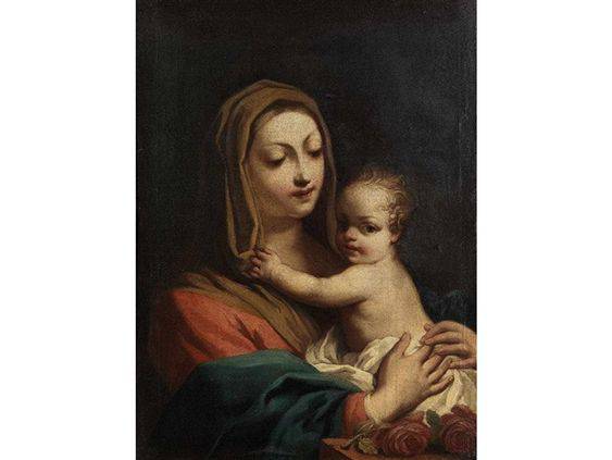 Madonna and Child by Jacopo Amigoni, hand-painted portrait oil painting reproduction on canvas