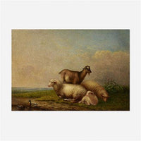 Untitled (Pastoral Scene) by Arthur Fitzwilliam Tait — hand-painted animal oil painting reproduction on canvas