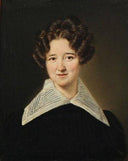 Portrait of Augusta Collin née Petzholdt by Christian Albrecht Jensen — male oil painting wall art, Neoclassicism
