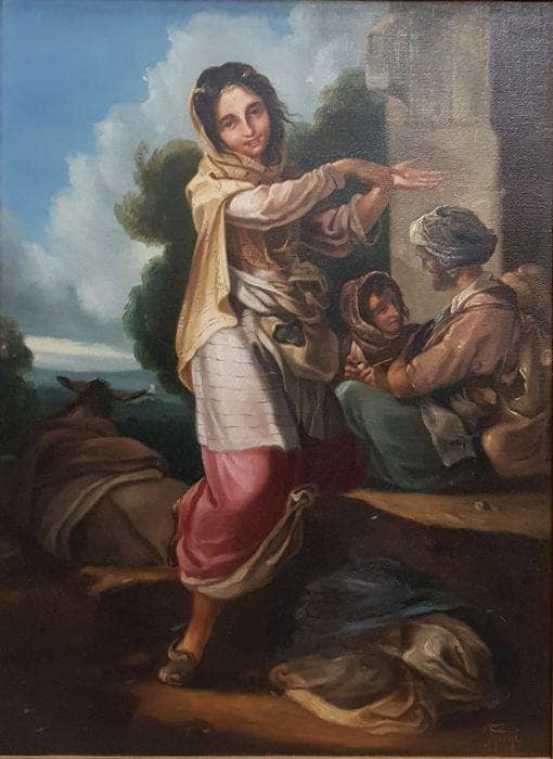 Oriental scene by Filippo Indoni — hand-painted cultural oil painting reproduction on canvas