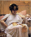 Cleopatra by John William Waterhouse — female oil painting wall art, Romanticism