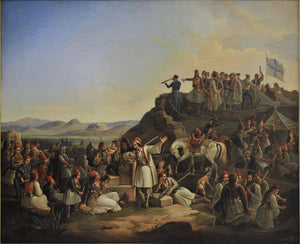 The camp of Karaiskakis - Theodoros Vryzakis