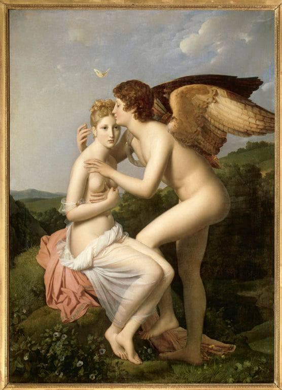 Cupid and Psyche on gallery wrap