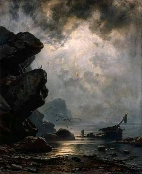 Fortuna by Knud Baade — hand-painted landscape oil painting reproduction on canvas