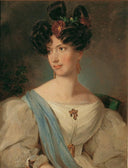 Lady portrait by Peter Fendi — female oil painting wall art, Romanticism