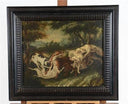 Fox attacked by dogs by Paul de Vos — hand-painted landscape oil painting reproduction on canvas