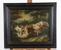 Fox attacked by dogs by Paul de Vos — hand-painted landscape oil painting reproduction on canvas