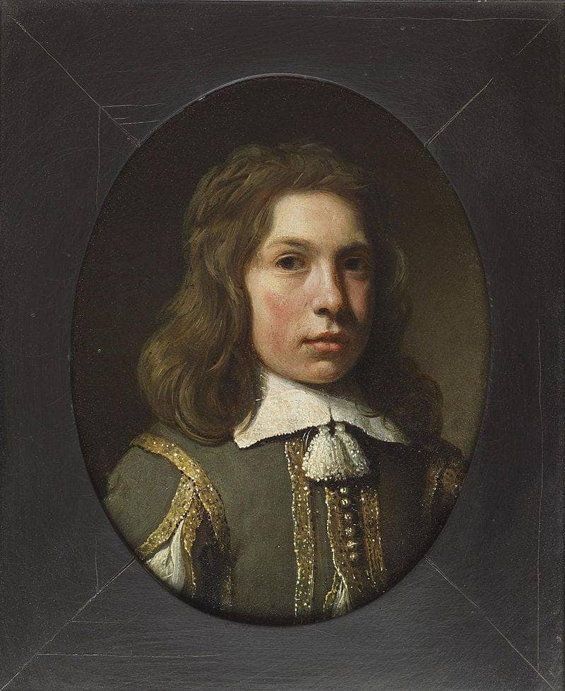 Head of a Boy by Jan de Bray — hand-painted portrait oil painting reproduction on canvas