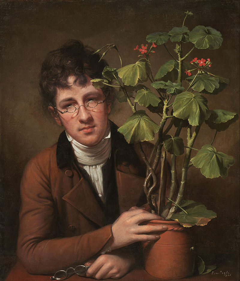 Rubens Peale with a Geranium - Rembrandt Peale