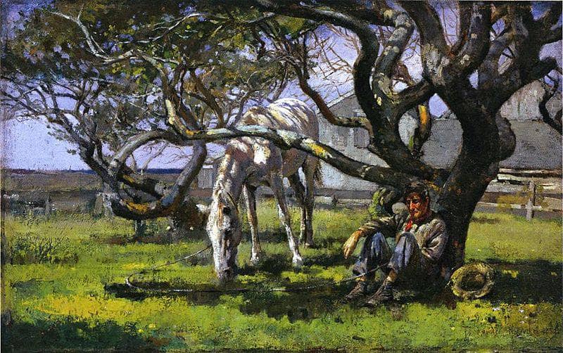 Nantucket by Theodore Robinson — hand-painted botanical oil painting reproduction on canvas