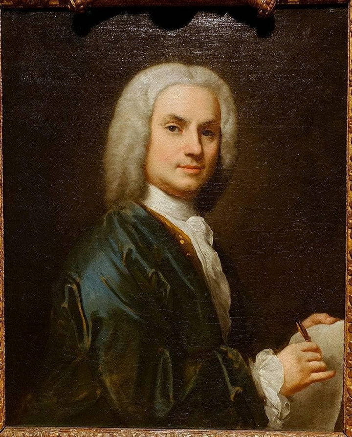Self-Portrait by Jacopo Amigoni — hand-painted portrait oil painting reproduction on canvas