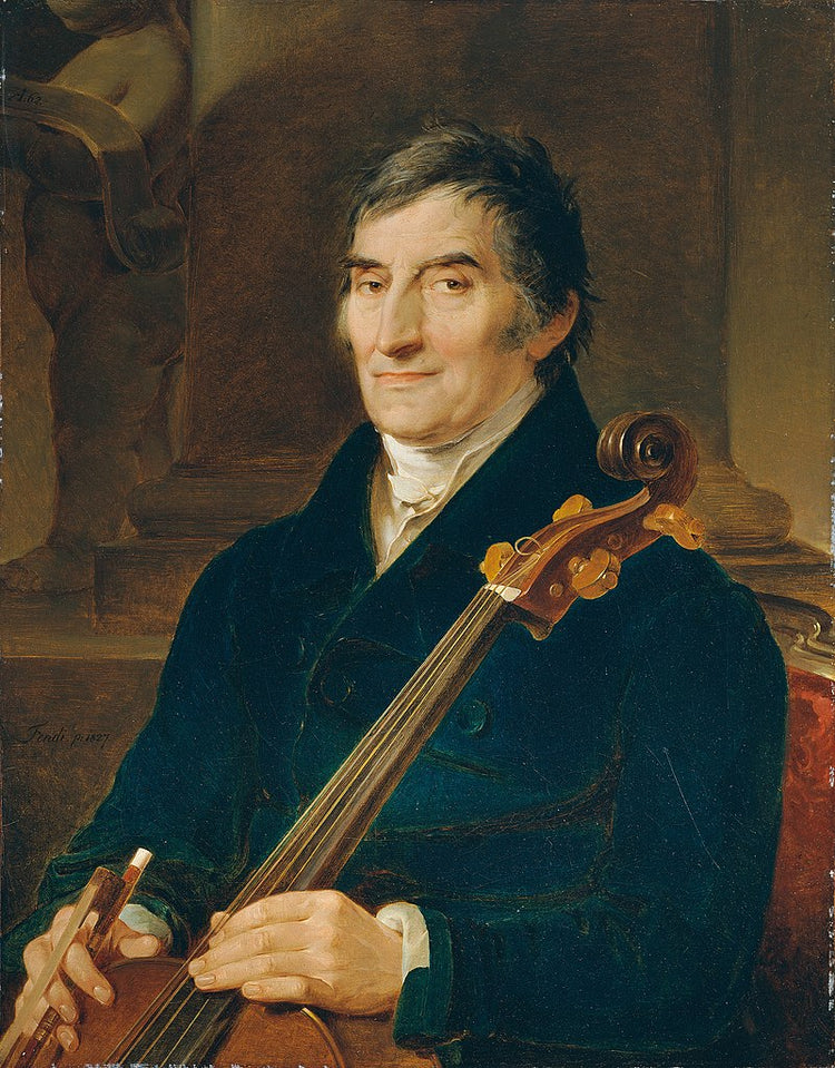 The cellist Franz Wödl - Peter Fendi