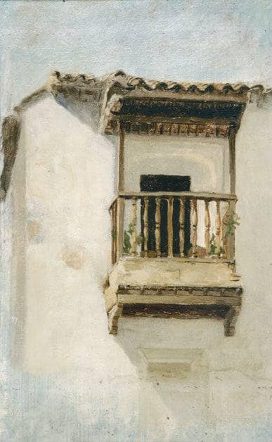 Spanish balcony by Filadelfo Simi — oil painting reproduction