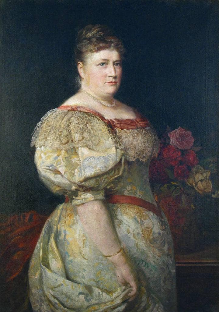 Portrait of Amalia Gavrilova by Ivan MrkviÑka — hand-painted portrait oil painting reproduction on canvas
