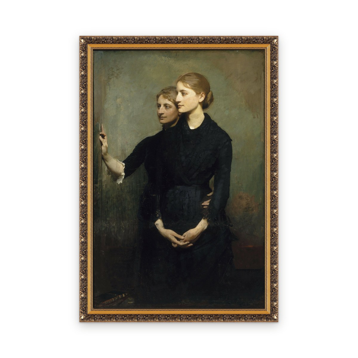 The Sisters — Framed, Framed in Classic Baroque · 28'' × 42''