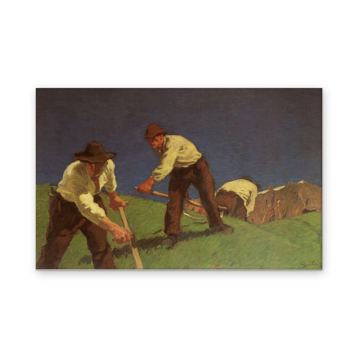 Die Bergmäher — Custom size, Gallery Wrap · Custom 35.4'' × 22.5''