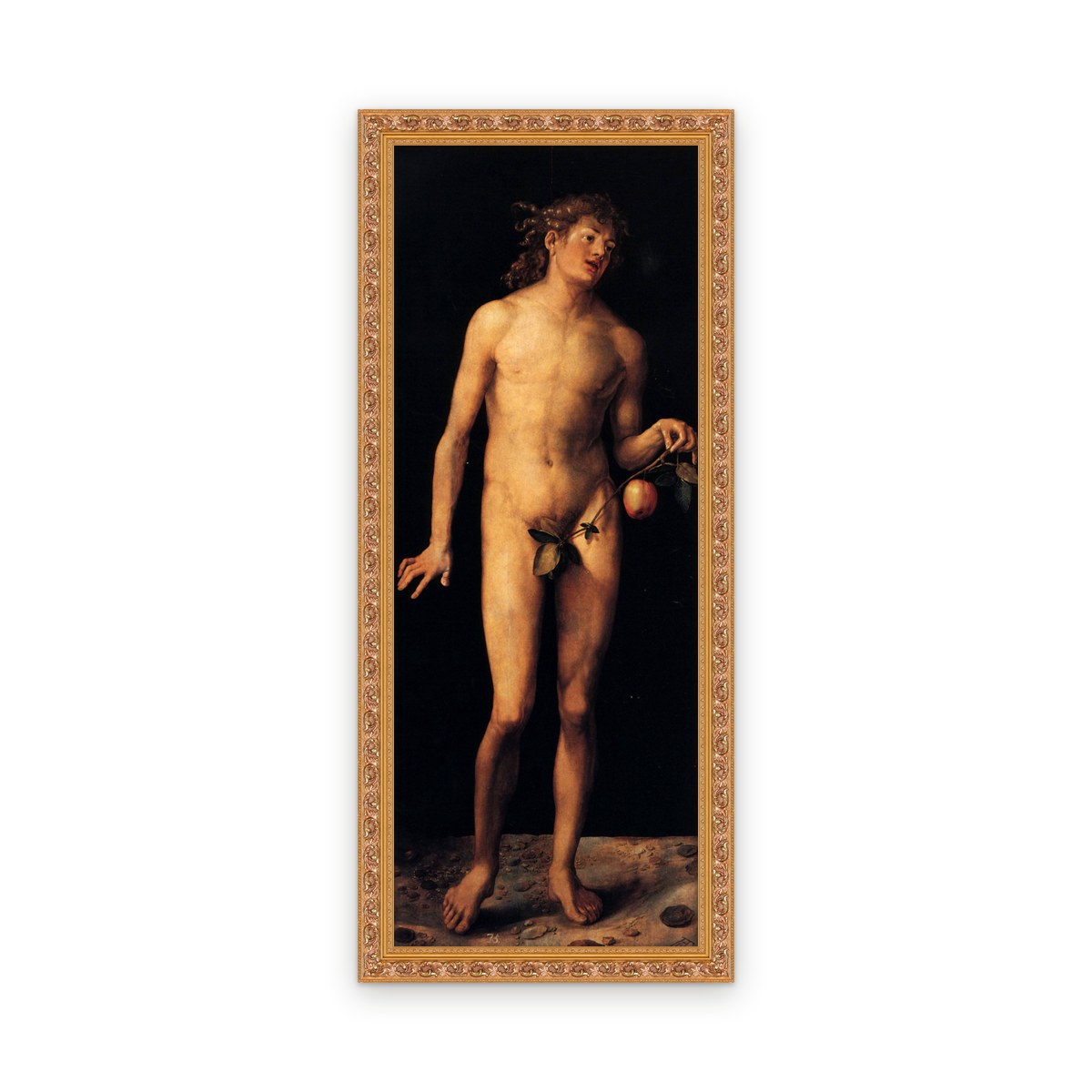Adam (left panel) — Framed, Framed in Classic Ornate · 17'' × 44''