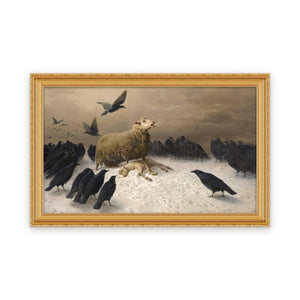Anguish — Framed, Framed in Modern Golden · 35'' × 21''