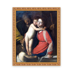 Holy Family with St. John the Baptist — Framed, Framed in Classic Ornate · 24'' × 30''