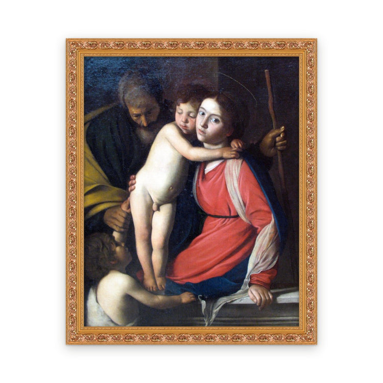 Holy Family with St. John the Baptist — Framed, Framed in Classic Ornate · 24'' × 30''