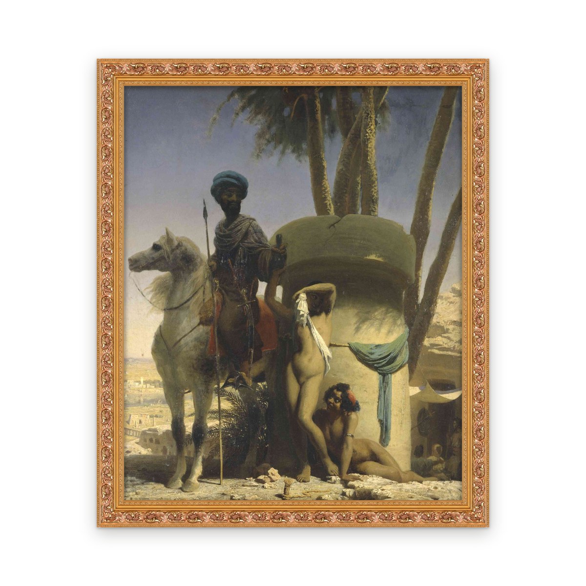 Egyptian modesty — Framed, Framed in Classic Ornate · 25'' × 30.5''