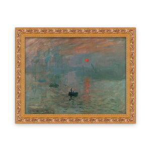 Impression, Sunrise — Framed, Framed in Classic Ornate · 21'' × 16''