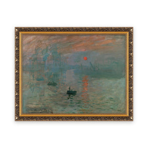 Impression, Sunrise — Framed, Framed in Classic Baroque · 30'' × 23''
