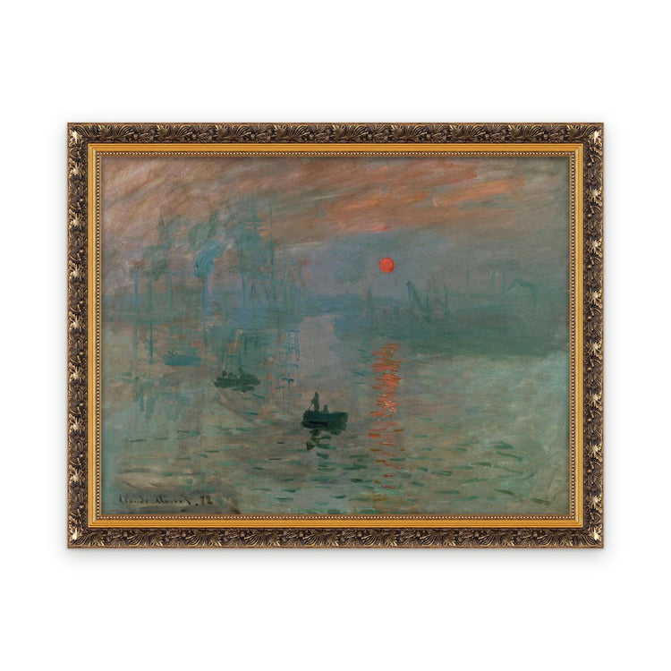 Impression, Sunrise — Framed, Framed in Classic Baroque · 30'' × 23''