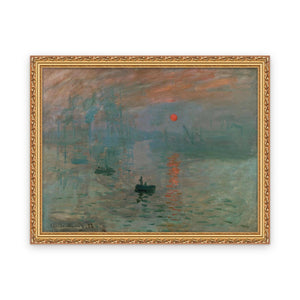 Impression, Sunrise — Framed, Framed in Classic Gilded · 30'' × 23''