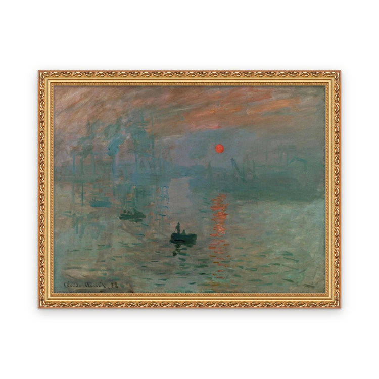 Impression, Sunrise — Framed, Framed in Classic Gilded · 30'' × 23''