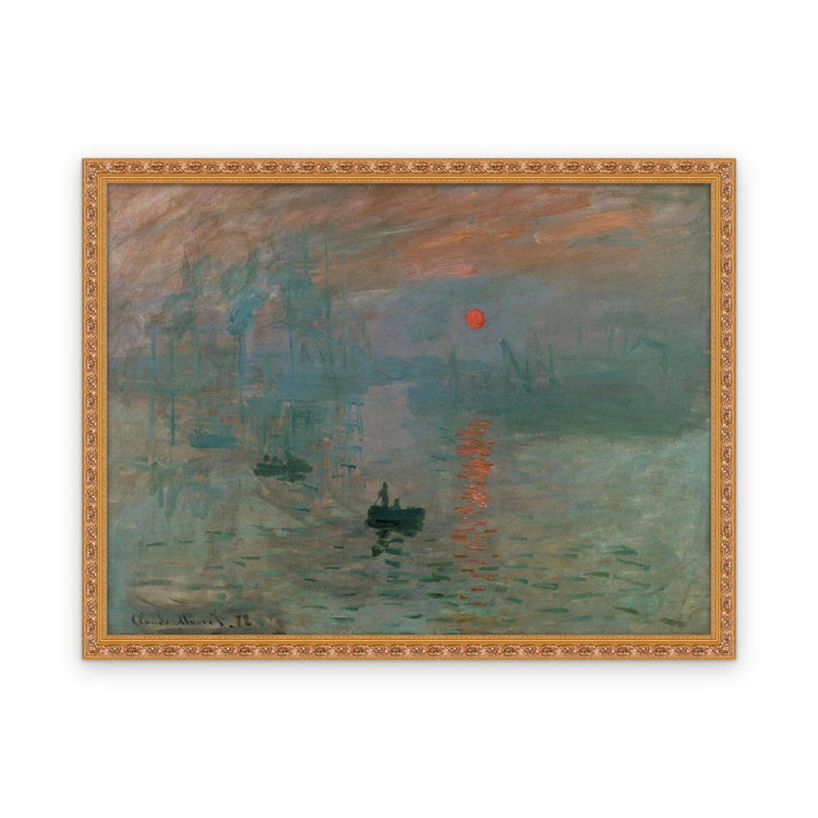 Impression, Sunrise — Framed, Framed in Classic Ornate · 48'' × 36''