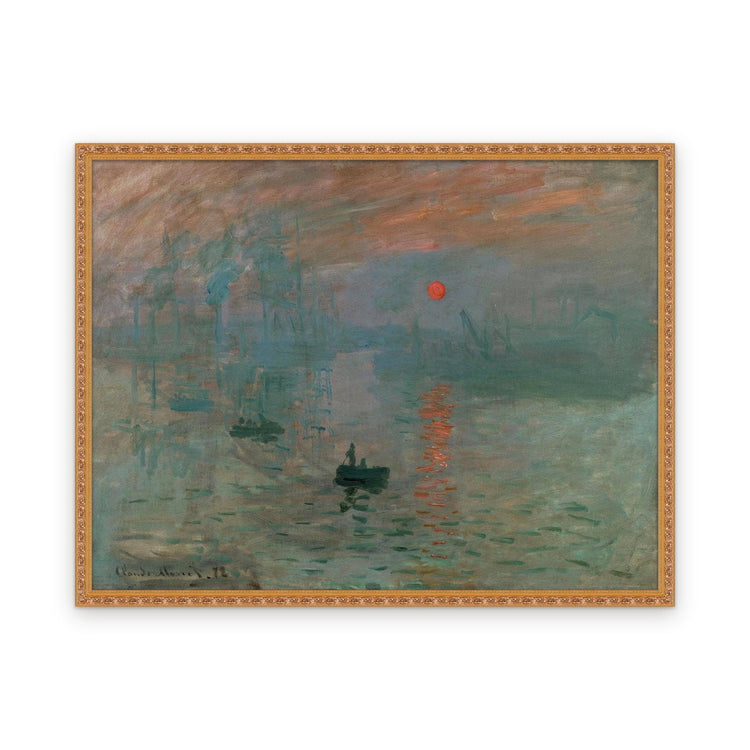 Impression, Sunrise — Framed, Framed in Classic Ornate · 67'' × 51''