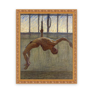 Ring Gymnast I — Framed, Framed in Classic Ornate · 24'' × 30''