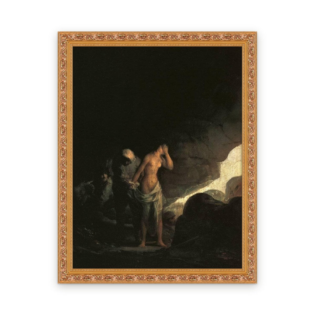 Brigand Stripping a Woman — Framed, Framed in Classic Ornate · 23'' × 30''