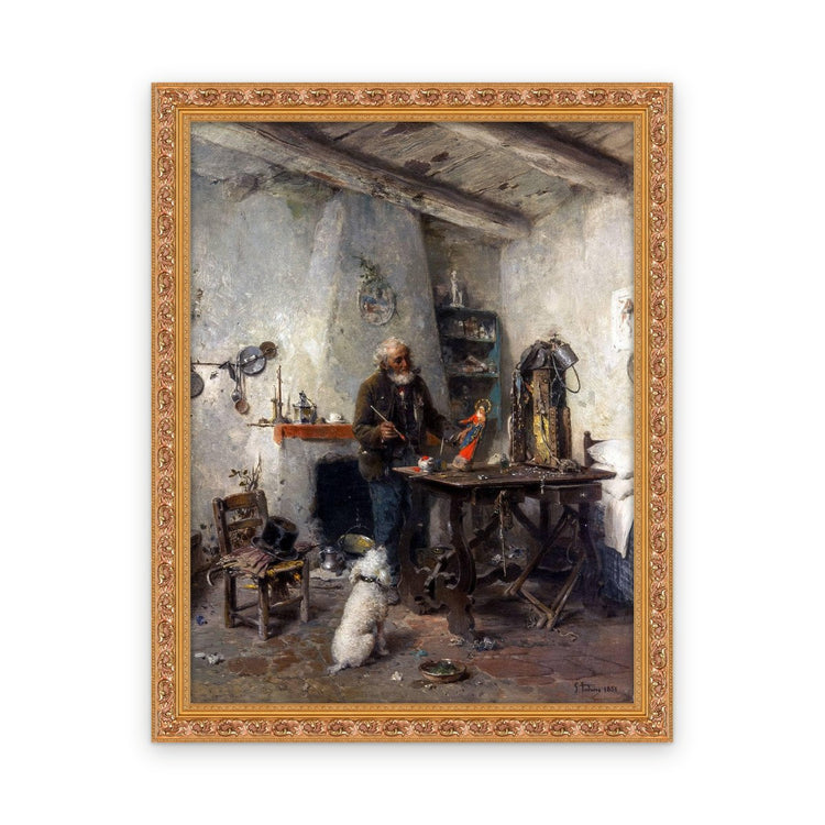 The figurine maker (1st version) — Framed, Framed in Classic Ornate · 23'' × 30''